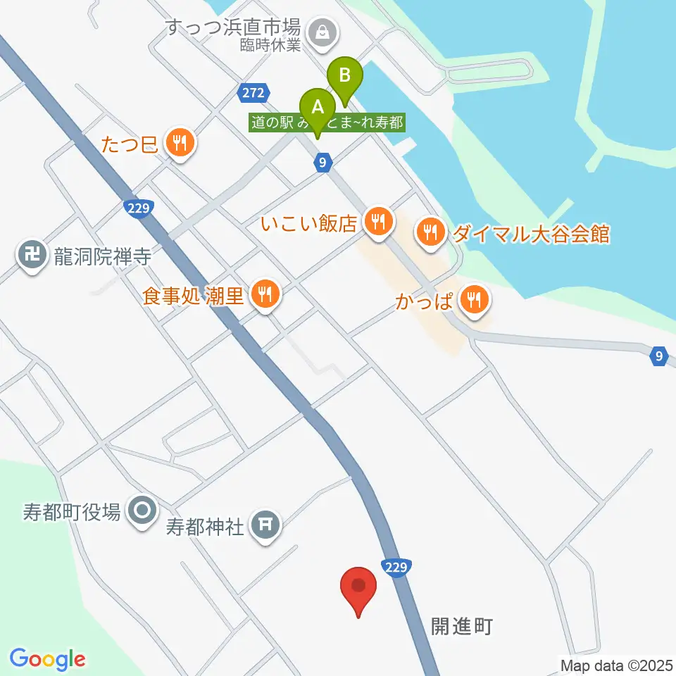 寿都町総合文化センター ウイズコム周辺の駐車場・コインパーキング一覧地図