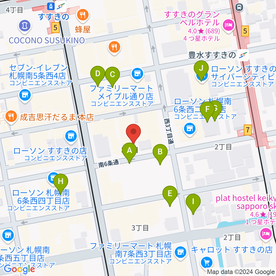 バットルズ周辺の駐車場・コインパーキング一覧地図