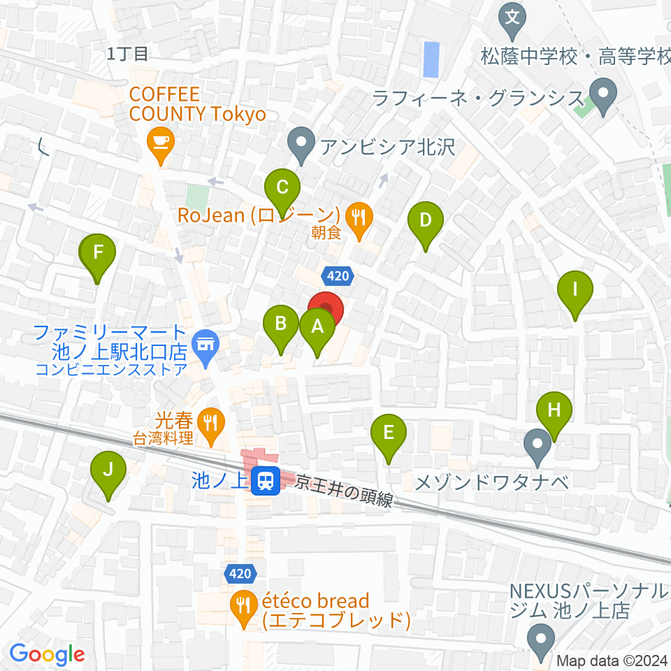 タカギズ・ホーム周辺の駐車場・コインパーキング一覧地図