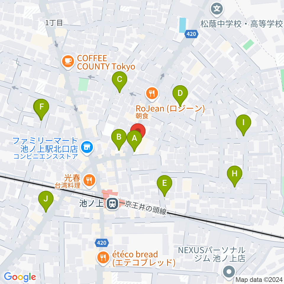 タカギズ・ホーム周辺の駐車場・コインパーキング一覧地図