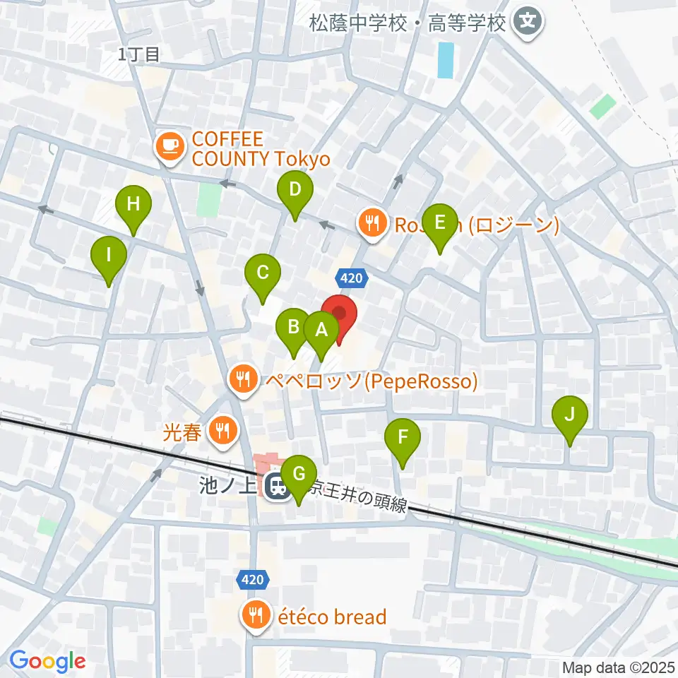 タカギズ・ホーム周辺の駐車場・コインパーキング一覧地図