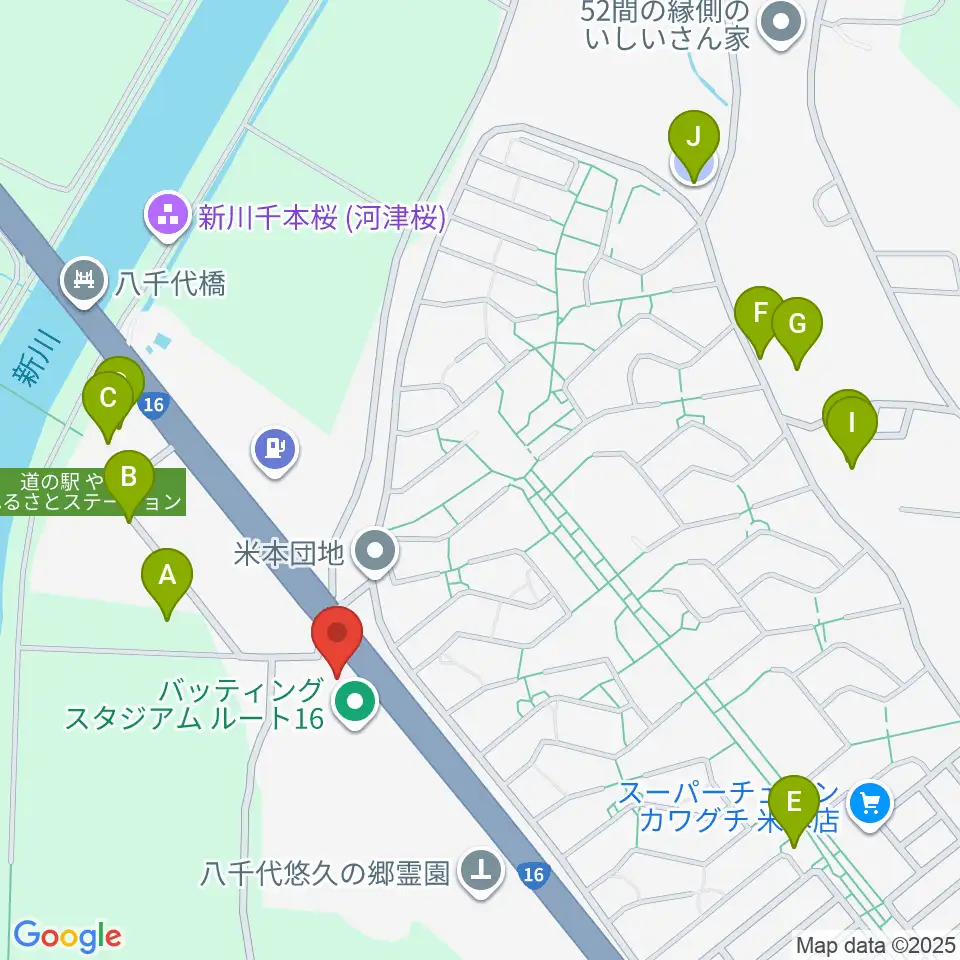 島村楽器ピアノショールーム八千代店周辺の駐車場・コインパーキング一覧地図