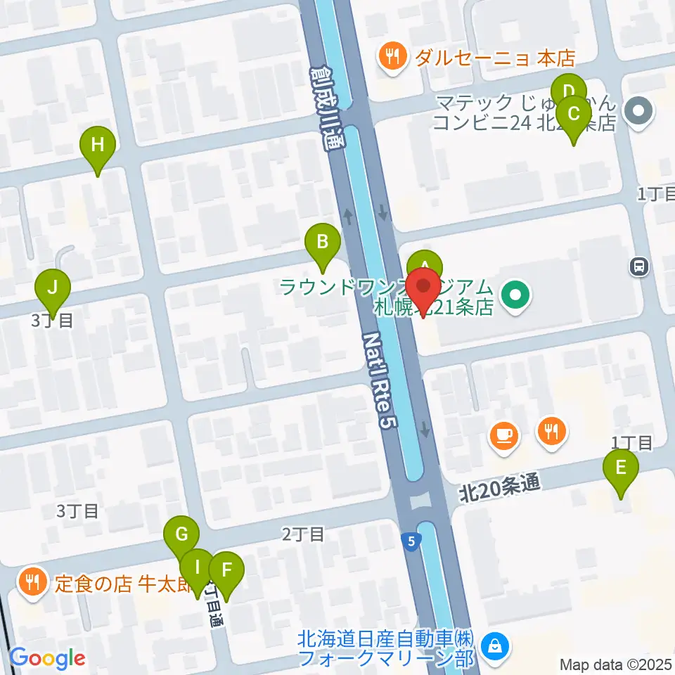 札幌スタジオミルク周辺の駐車場・コインパーキング一覧地図