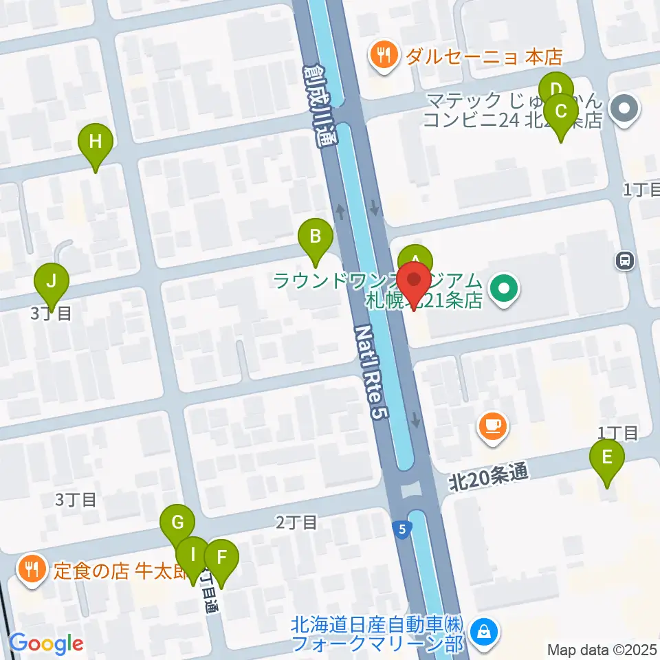 札幌スタジオミルク周辺の駐車場・コインパーキング一覧地図