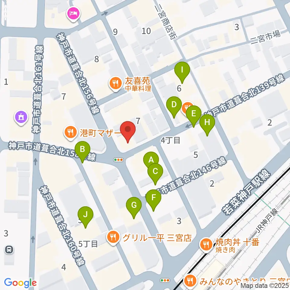 スタジオバップル周辺の駐車場・コインパーキング一覧地図