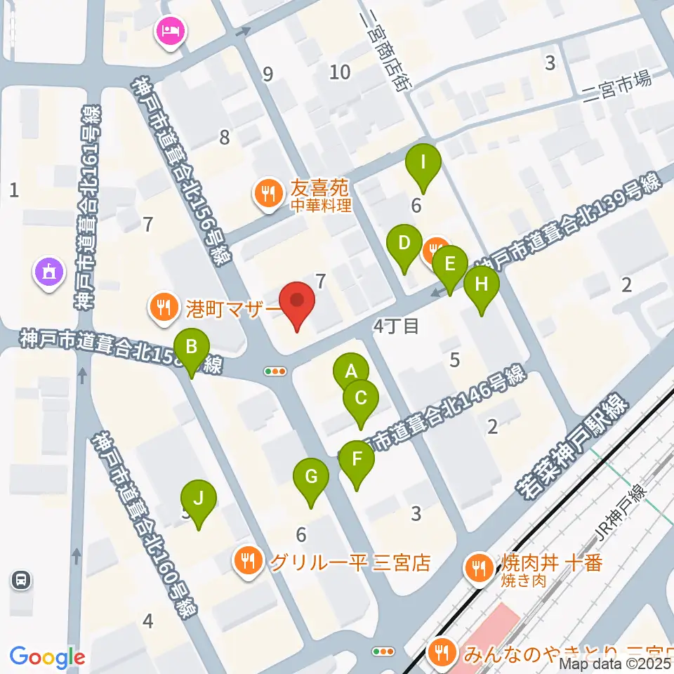 スタジオバップル周辺の駐車場・コインパーキング一覧地図