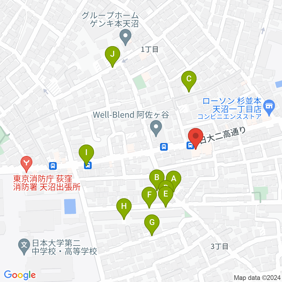 studio Zot周辺の駐車場・コインパーキング一覧地図