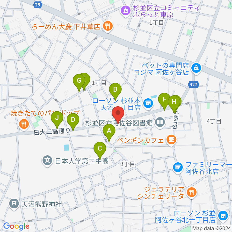 studio Zot周辺の駐車場・コインパーキング一覧地図