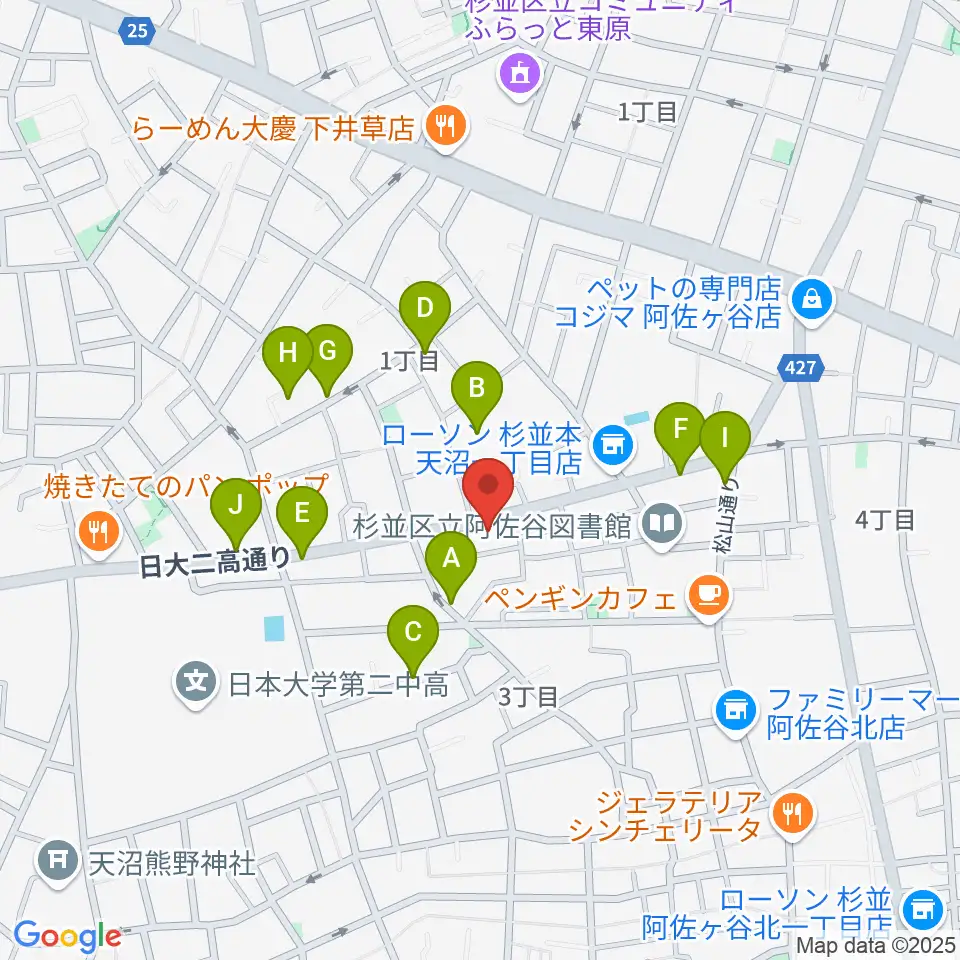 studio Zot周辺の駐車場・コインパーキング一覧地図
