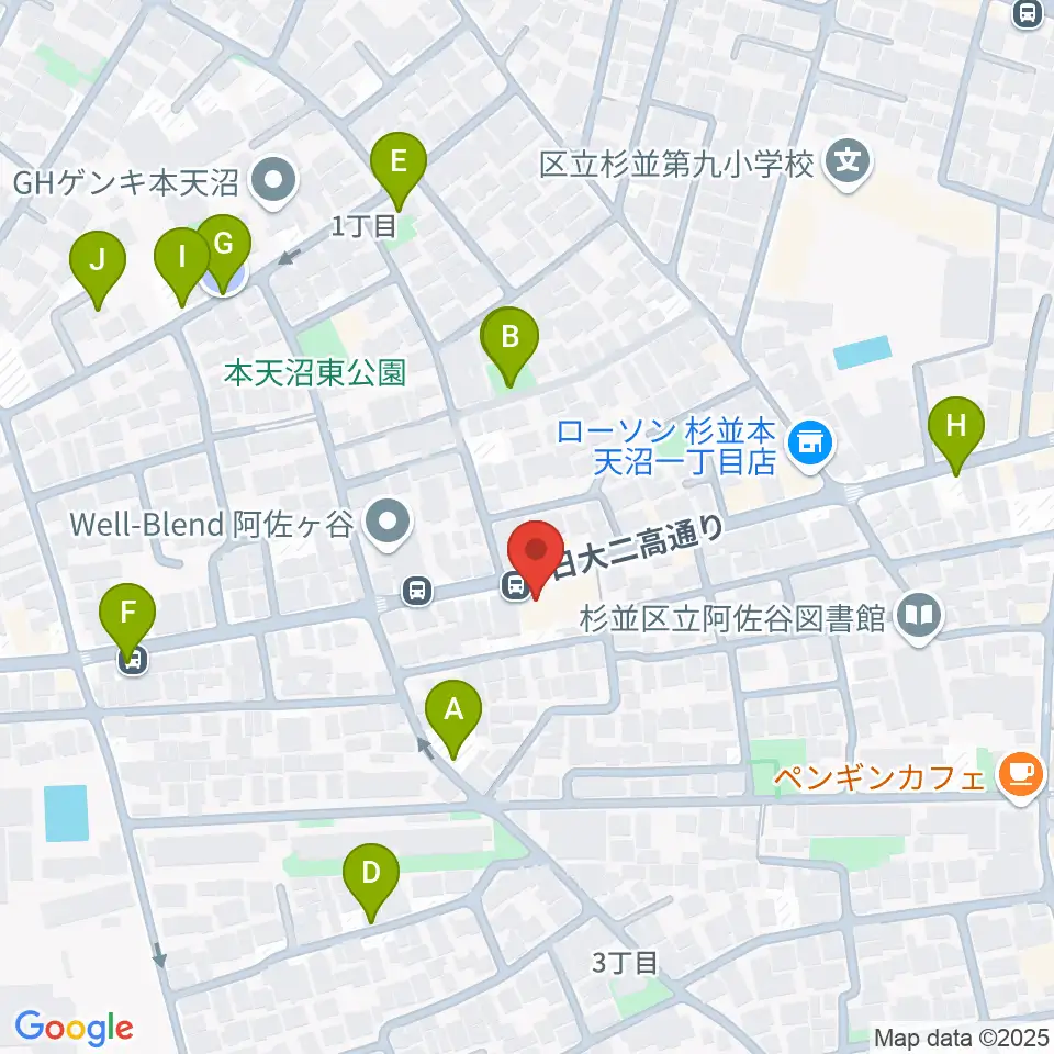 studio Zot周辺の駐車場・コインパーキング一覧地図