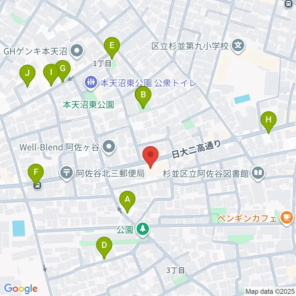 studio Zot周辺の駐車場・コインパーキング一覧地図