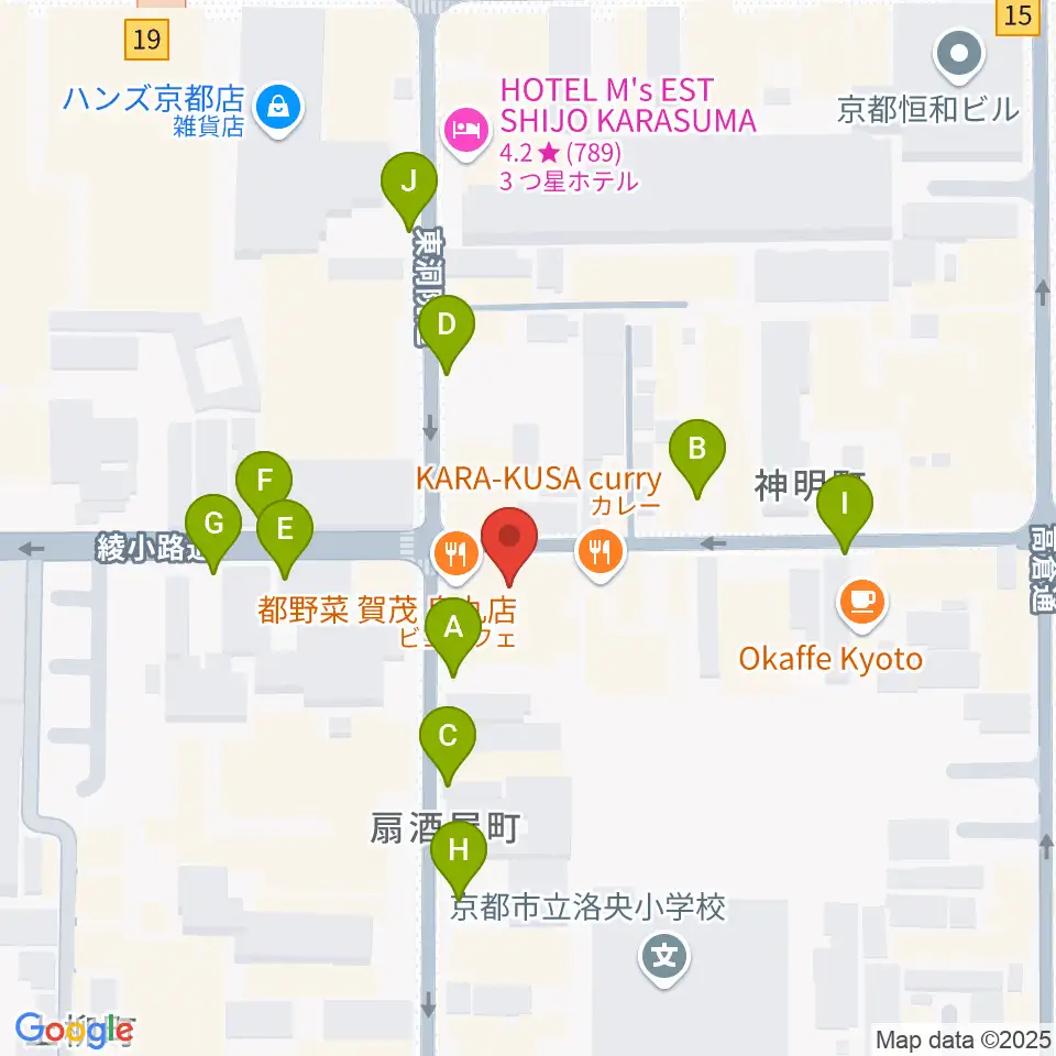 今井音楽スタジオ周辺の駐車場・コインパーキング一覧地図