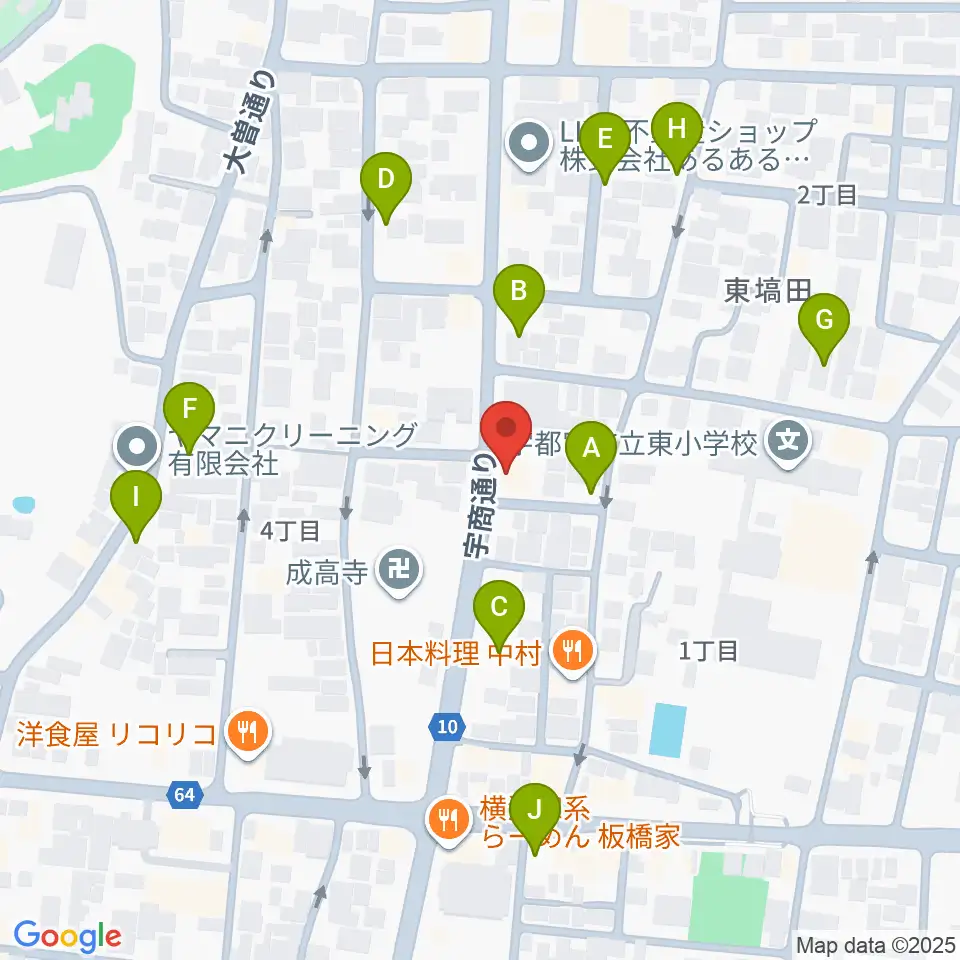 BEAT CLUB STUDIO周辺の駐車場・コインパーキング一覧地図