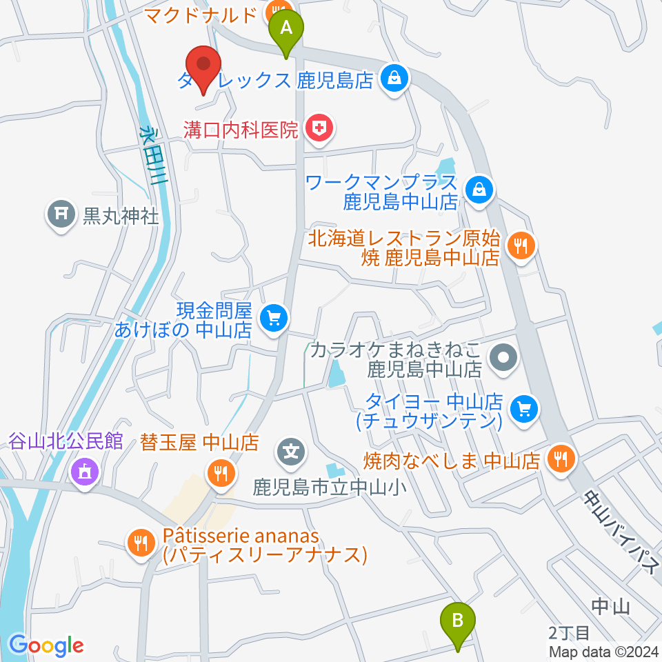 チンパンジースタジオ周辺の駐車場・コインパーキング一覧地図