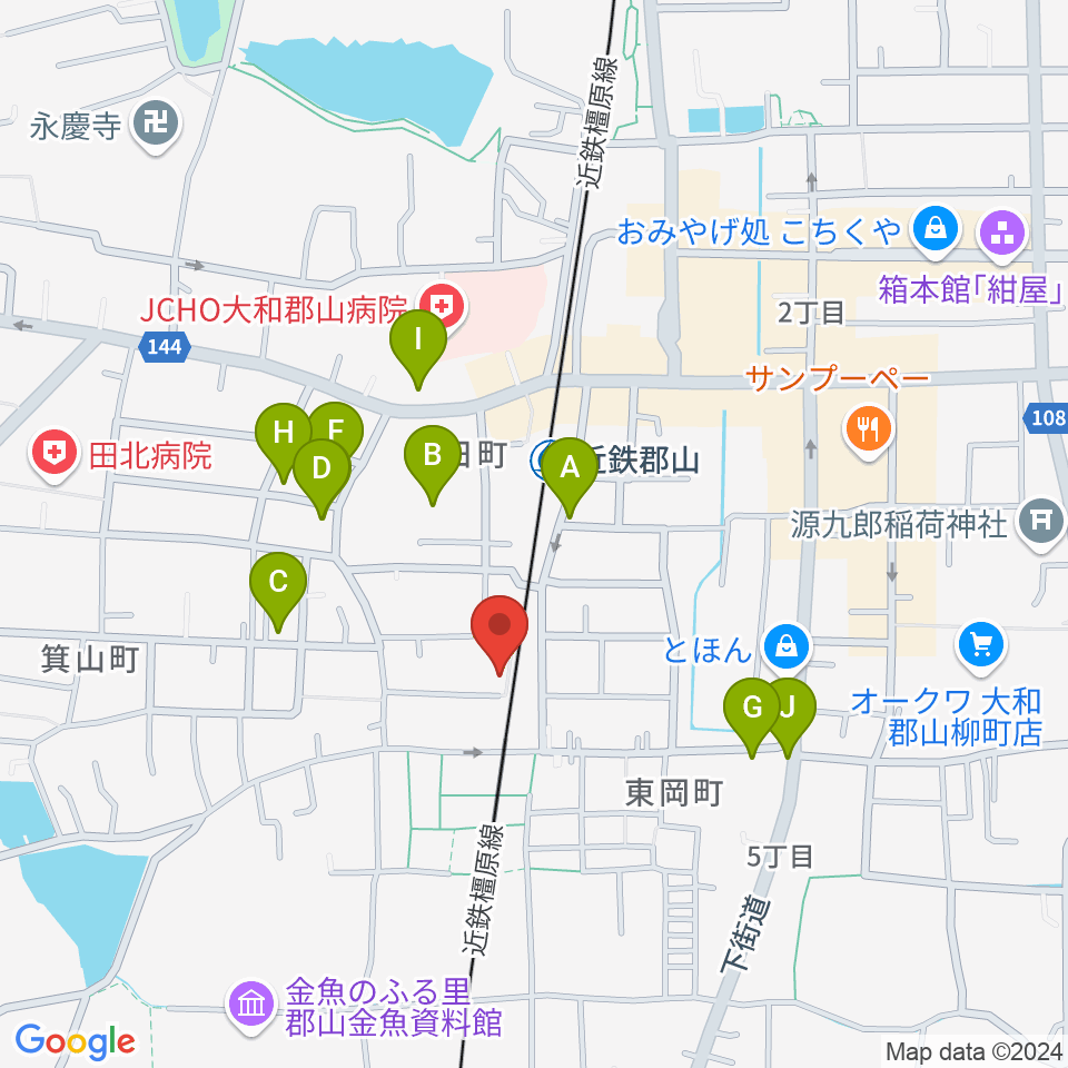 NMGレコーディングスタジオ周辺の駐車場・コインパーキング一覧地図