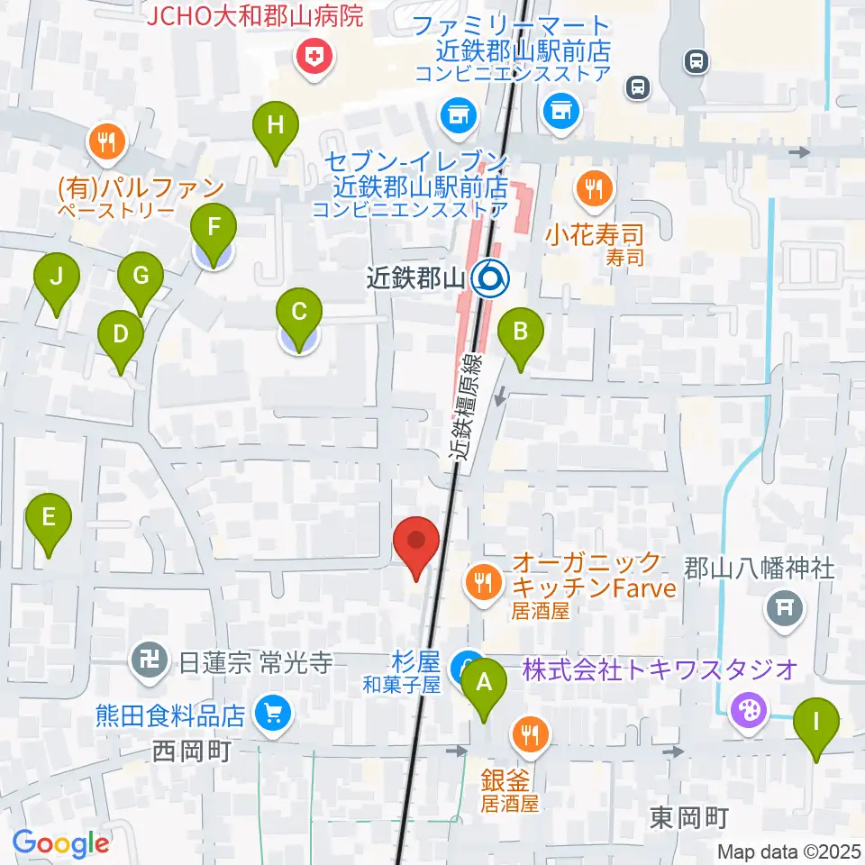 NMG studio周辺の駐車場・コインパーキング一覧地図