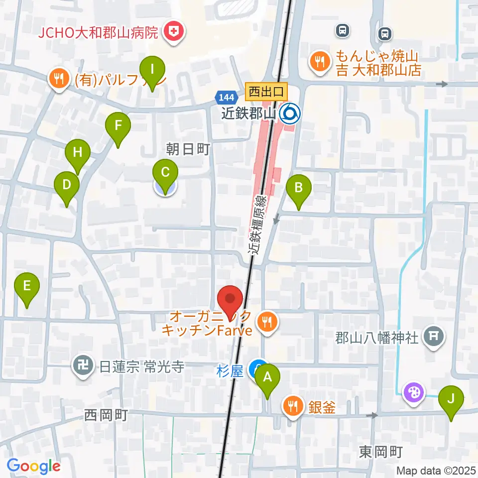 NMG studio周辺の駐車場・コインパーキング一覧地図