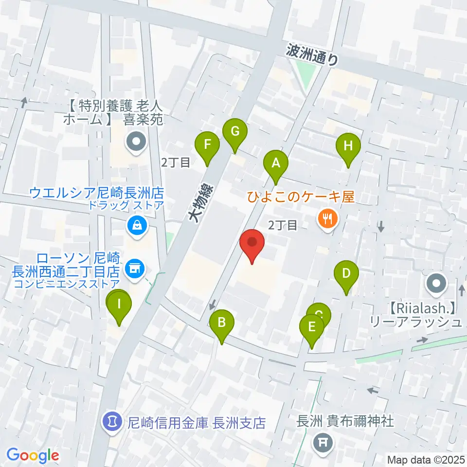 ピアノ工房関西周辺の駐車場・コインパーキング一覧地図