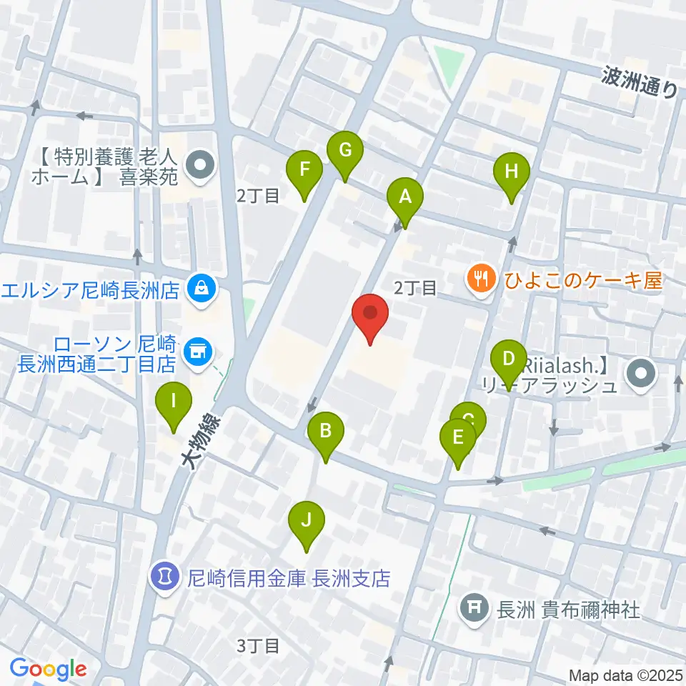 ピアノ工房関西周辺の駐車場・コインパーキング一覧地図