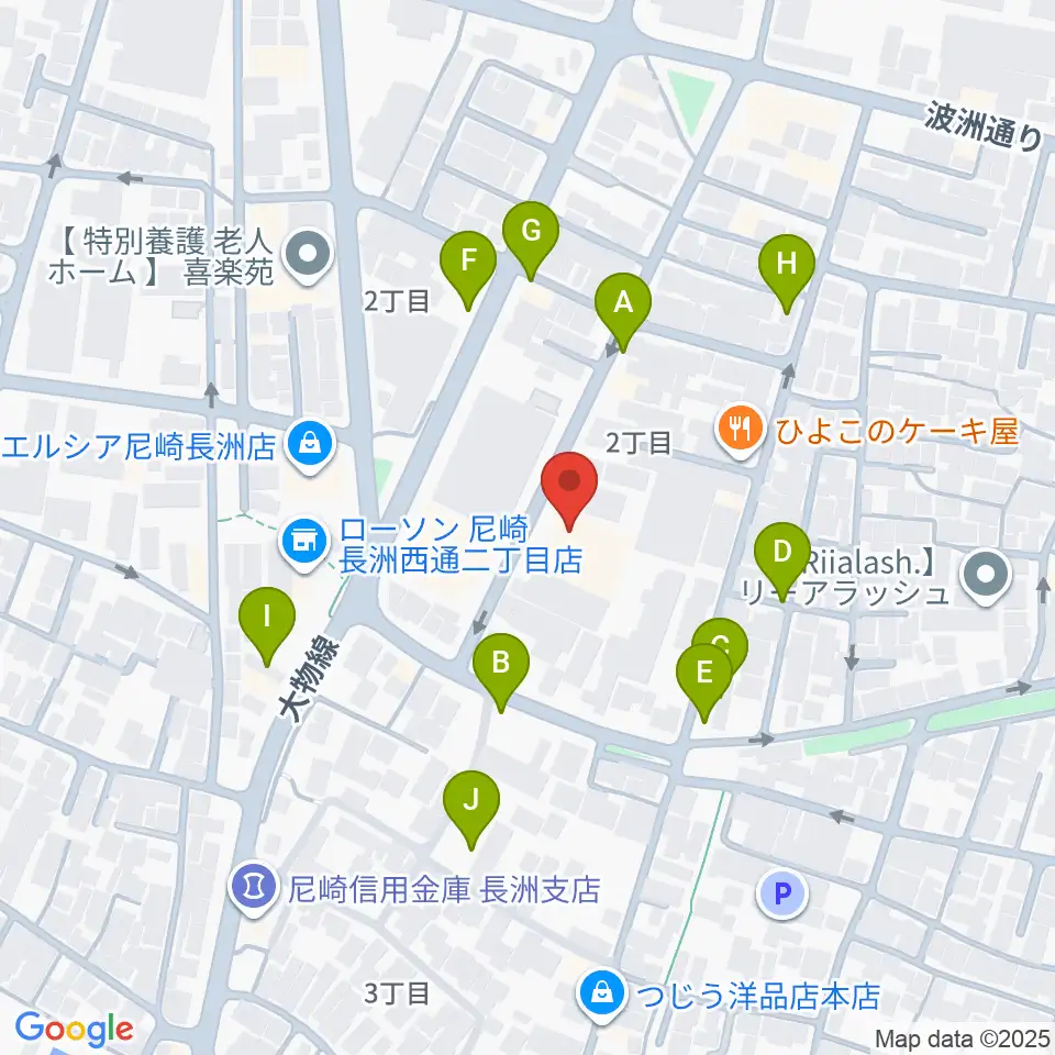 ピアノ工房関西周辺の駐車場・コインパーキング一覧地図