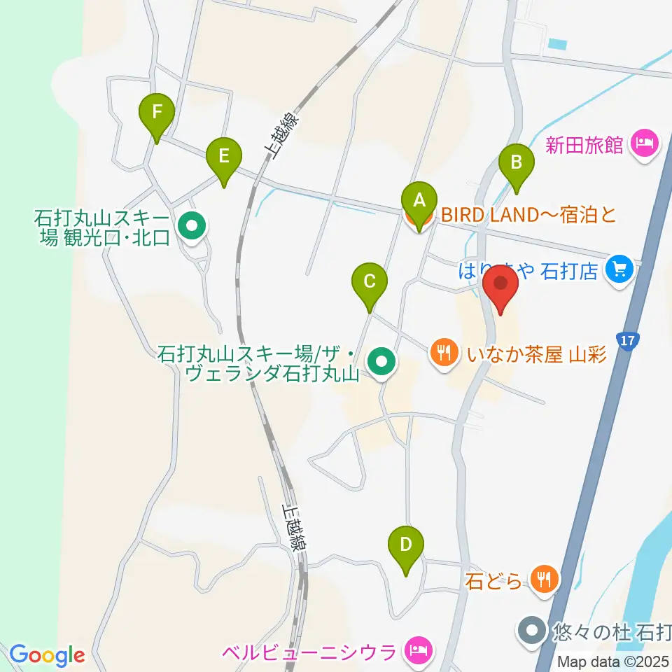 石打ワンダースリー周辺の駐車場・コインパーキング一覧地図
