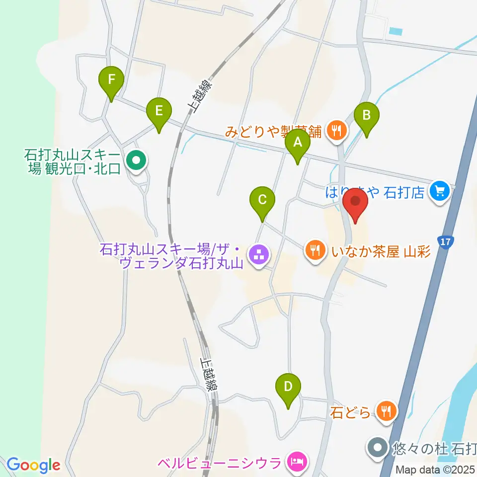 石打ワンダースリー周辺の駐車場・コインパーキング一覧地図