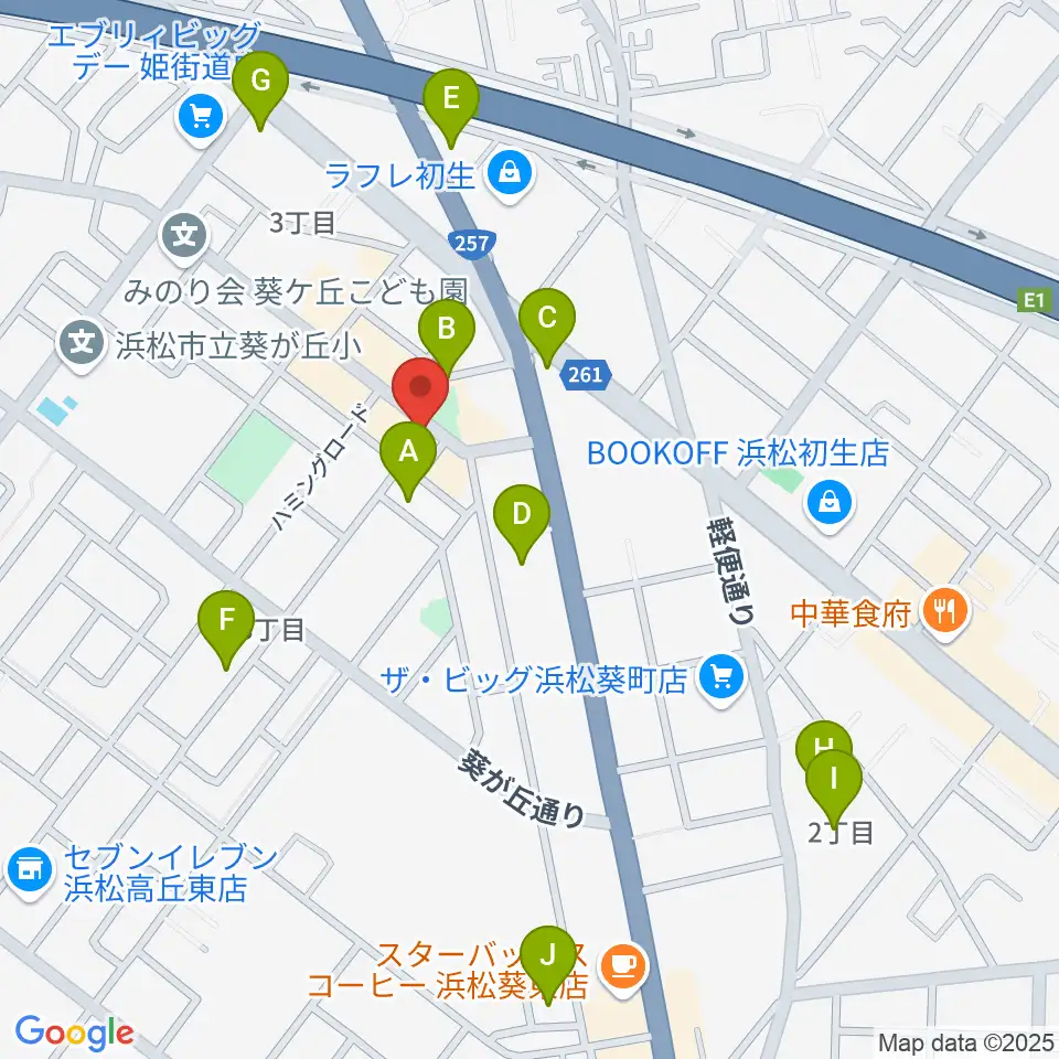 アオイ楽器店 葵町センター周辺の駐車場・コインパーキング一覧地図