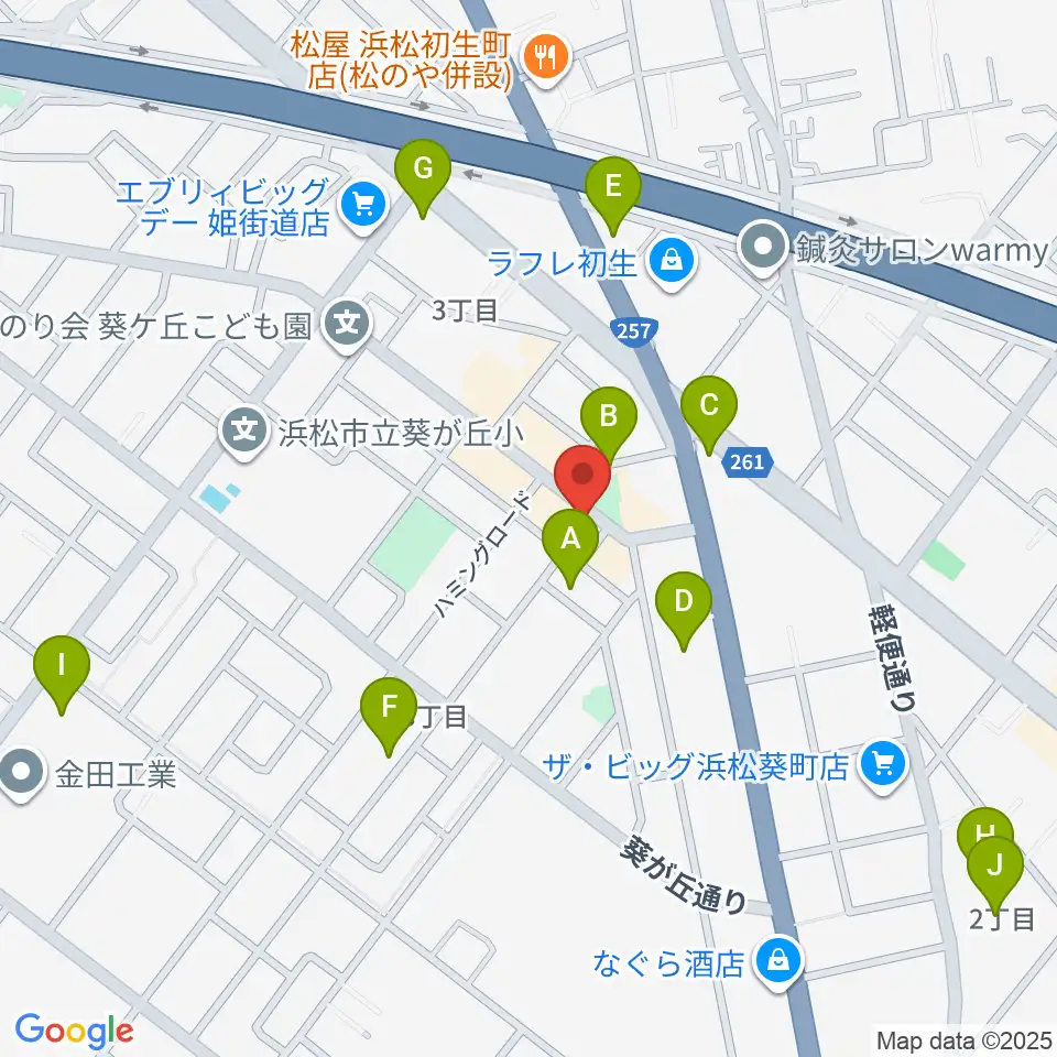 アオイ楽器店 葵町センター周辺の駐車場・コインパーキング一覧地図