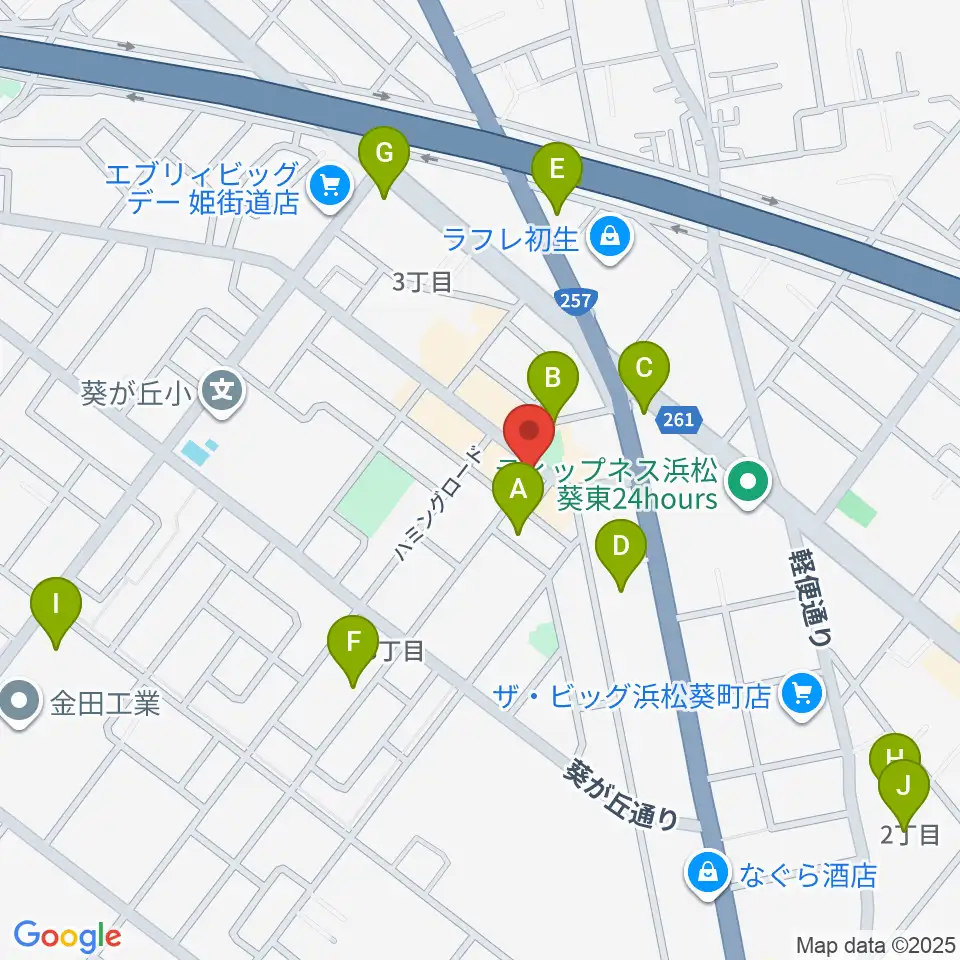 アオイ楽器店 葵町センター周辺の駐車場・コインパーキング一覧地図