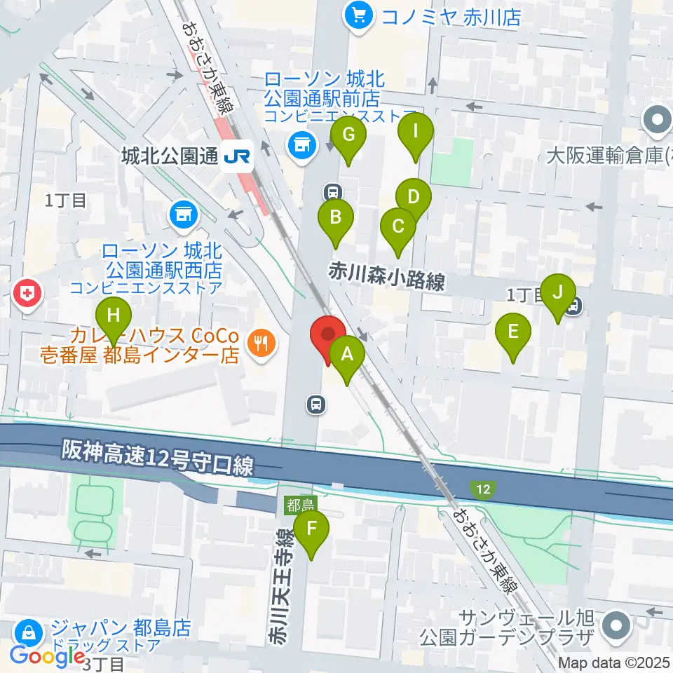 都島L-WISE周辺の駐車場・コインパーキング一覧地図