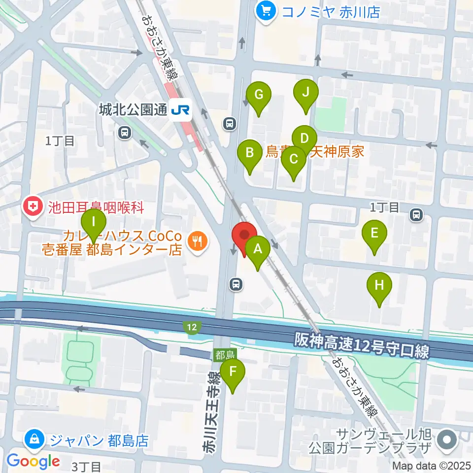 都島L-WISE周辺の駐車場・コインパーキング一覧地図