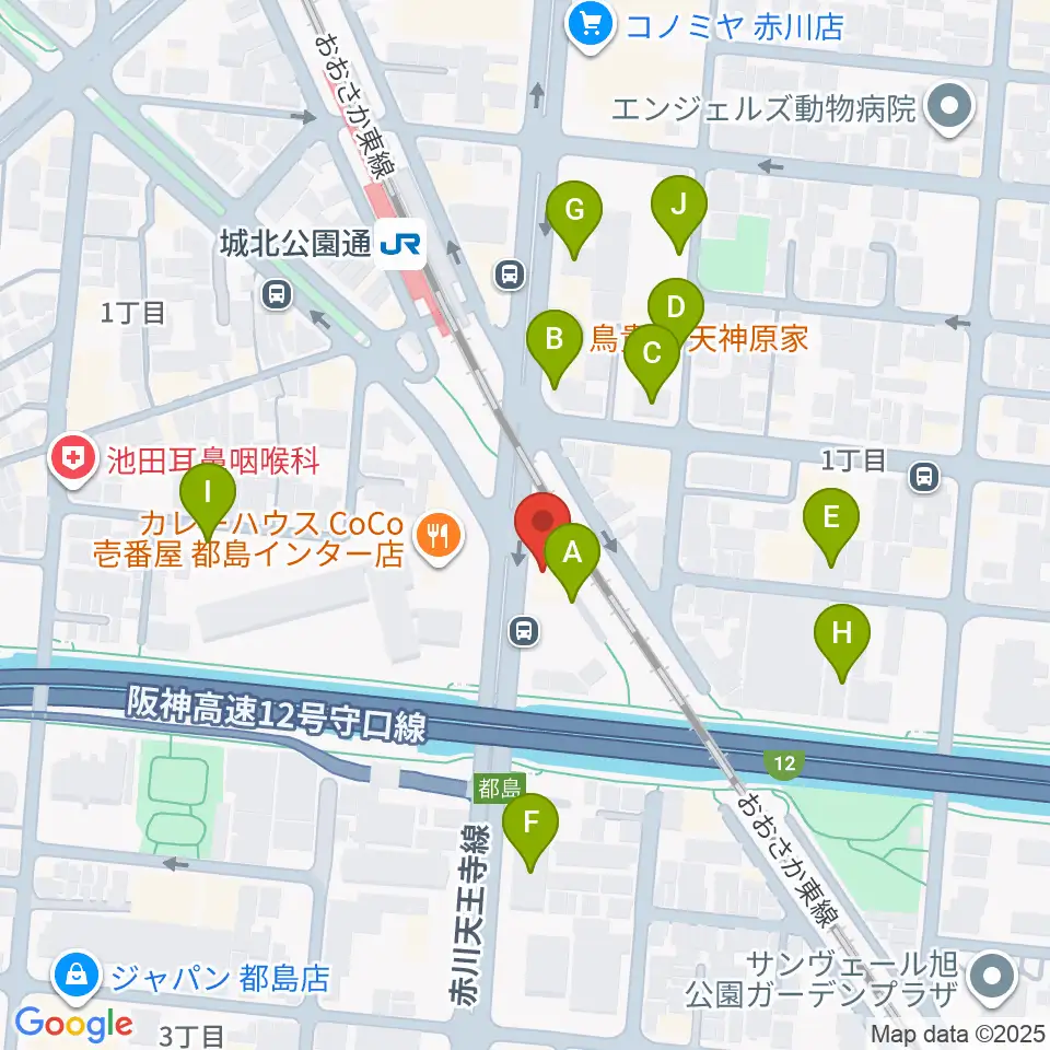 都島L-WISE周辺の駐車場・コインパーキング一覧地図