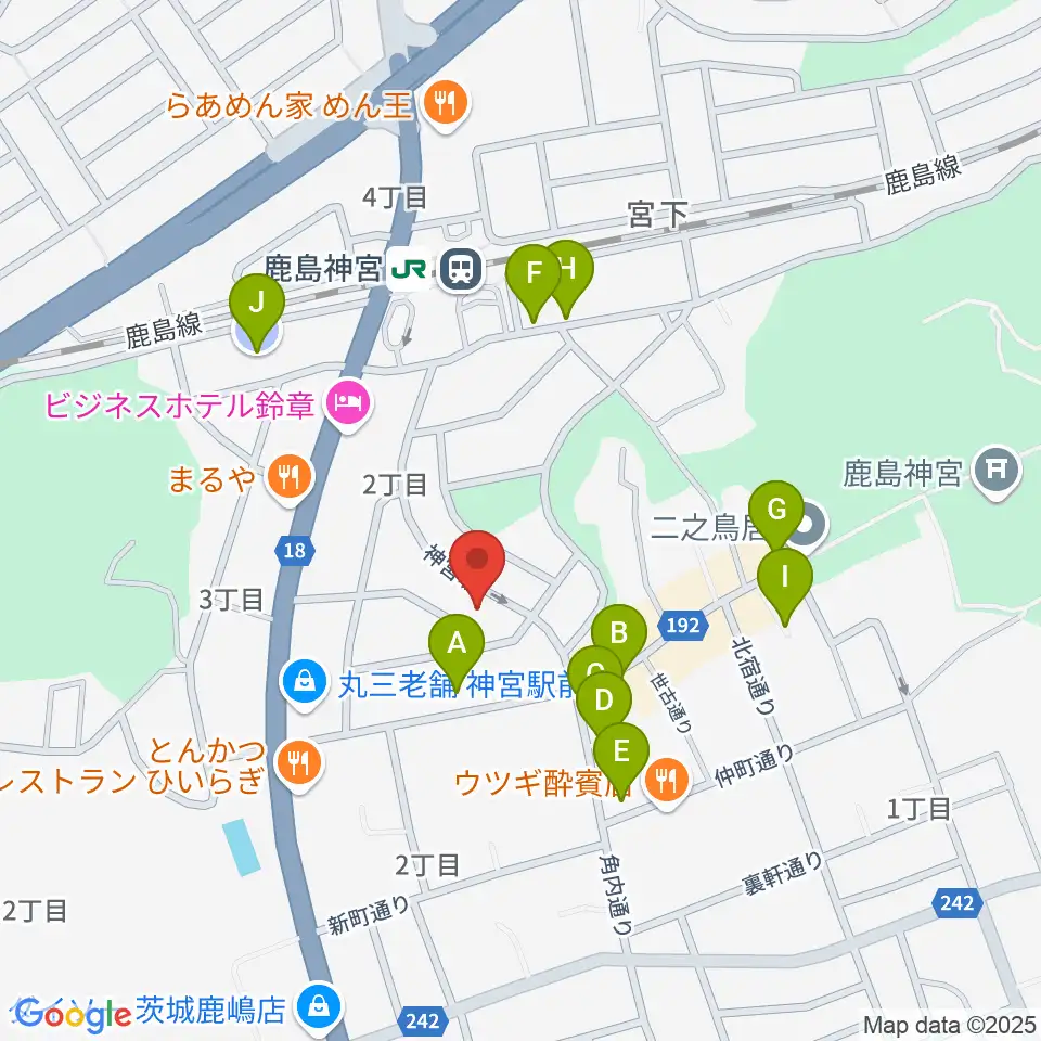 ミュージックショップ ボブ周辺の駐車場・コインパーキング一覧地図