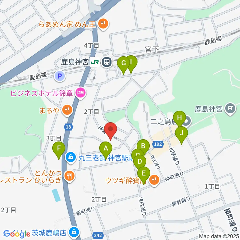 ミュージックショップ ボブ周辺の駐車場・コインパーキング一覧地図