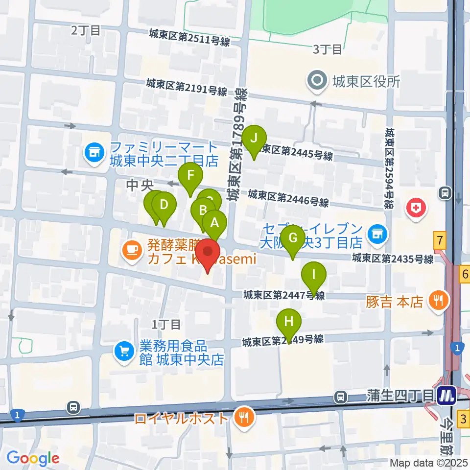 北出音楽事務所 KITADEホール周辺の駐車場・コインパーキング一覧地図