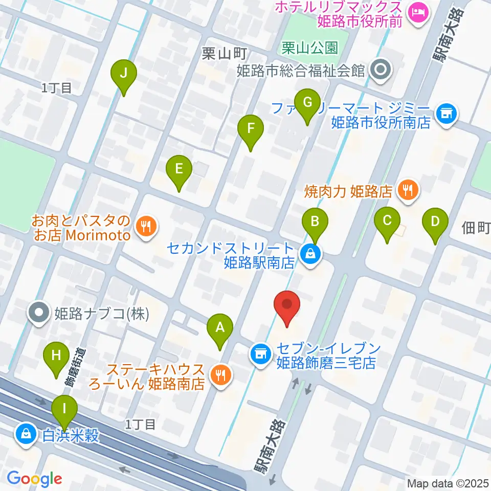 カワイ姫路ショップ周辺の駐車場・コインパーキング一覧地図