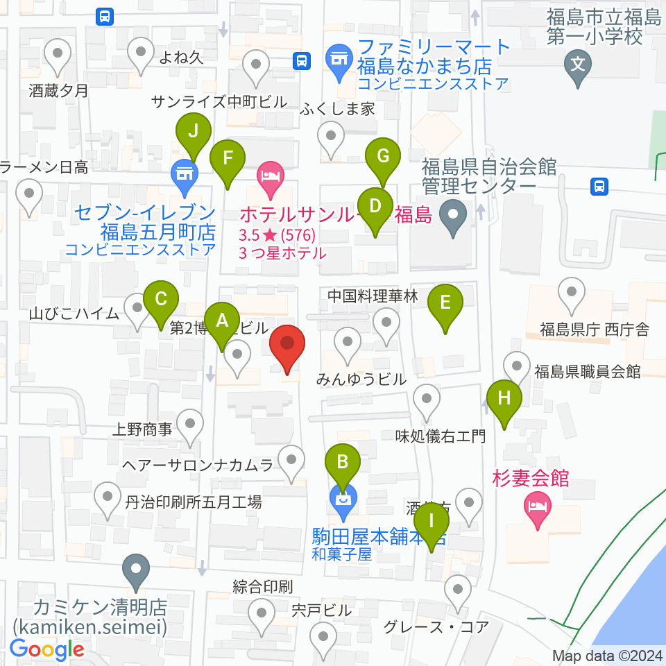 スタジオアイヴィー周辺の駐車場・コインパーキング一覧地図