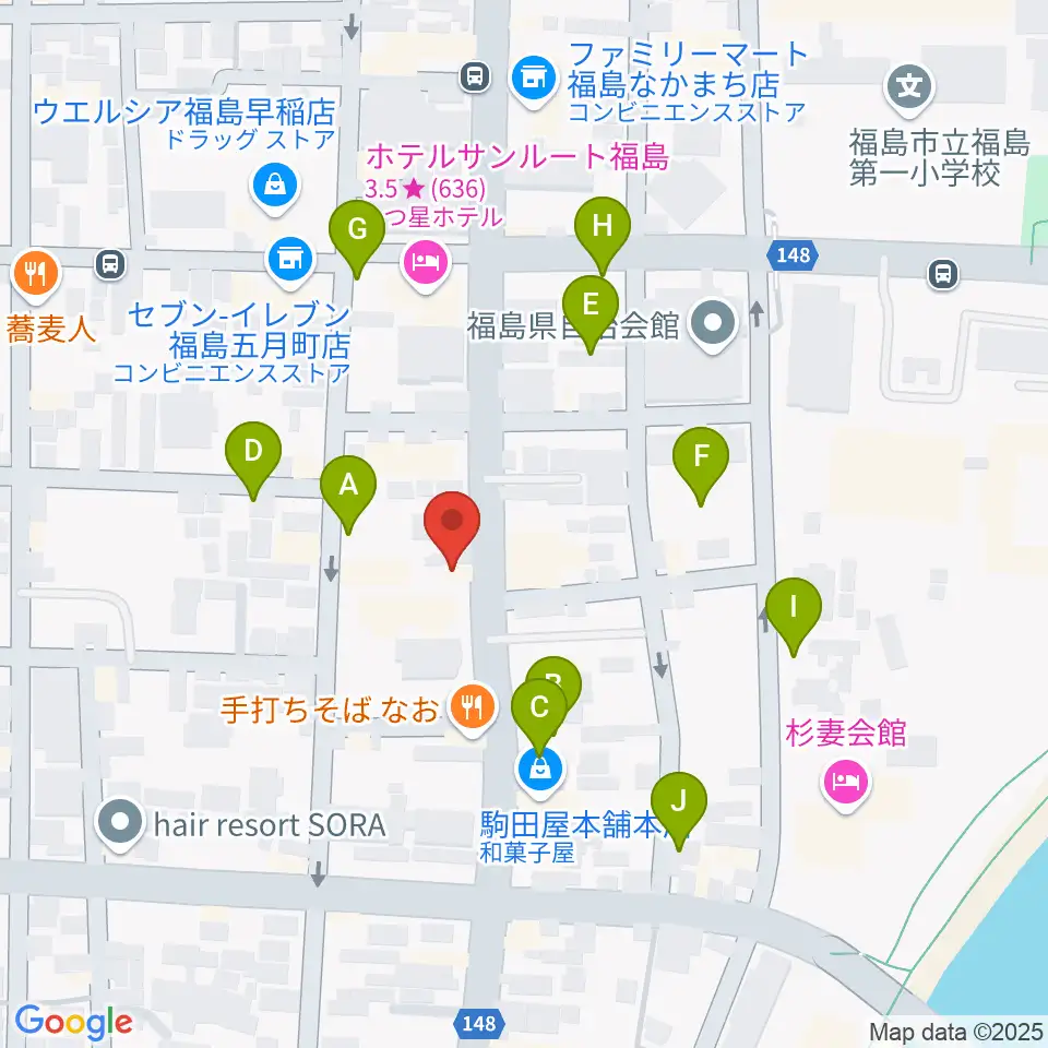 スタジオアイヴィー周辺の駐車場・コインパーキング一覧地図