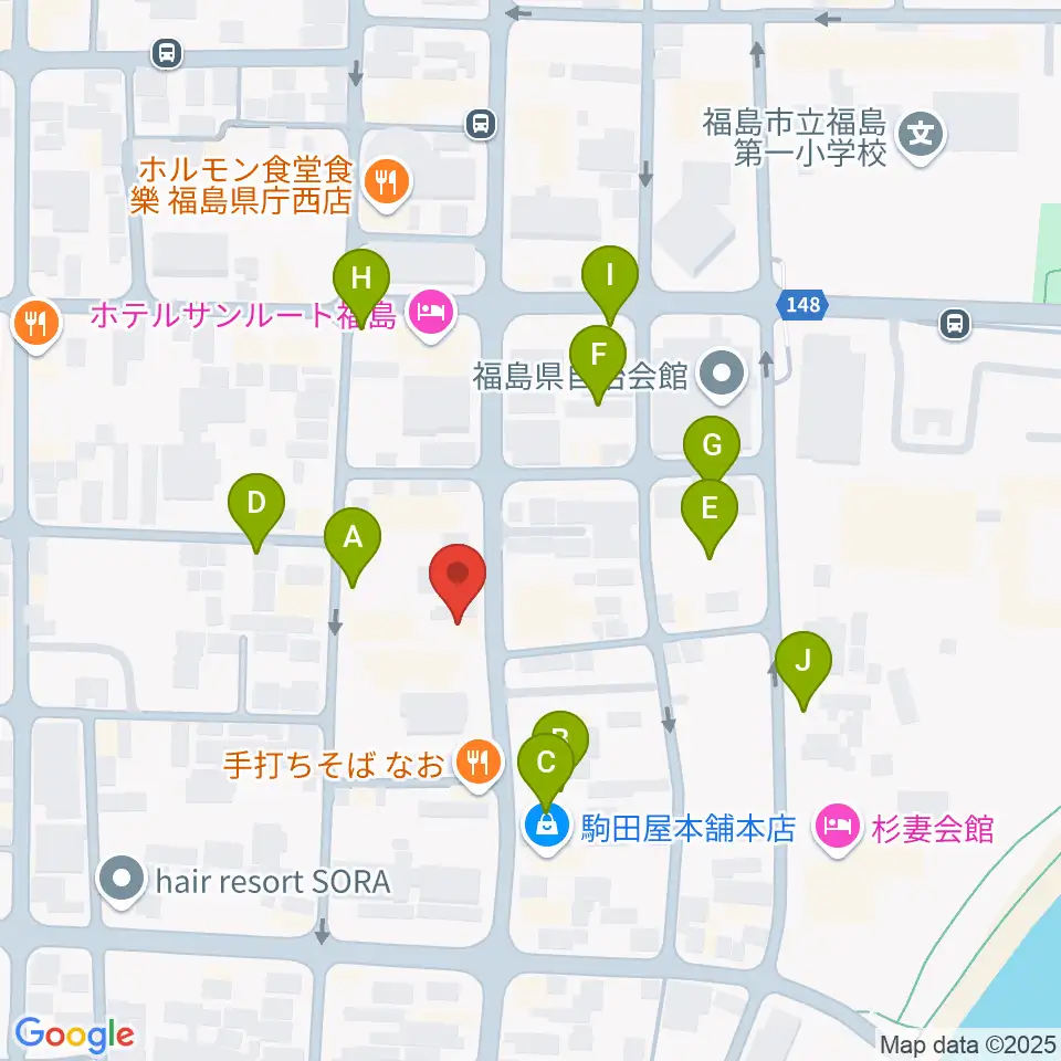 スタジオアイヴィー周辺の駐車場・コインパーキング一覧地図