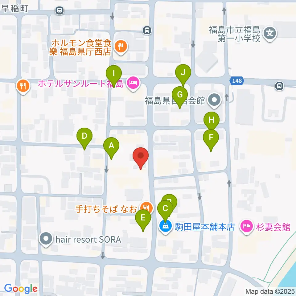 スタジオアイヴィー周辺の駐車場・コインパーキング一覧地図