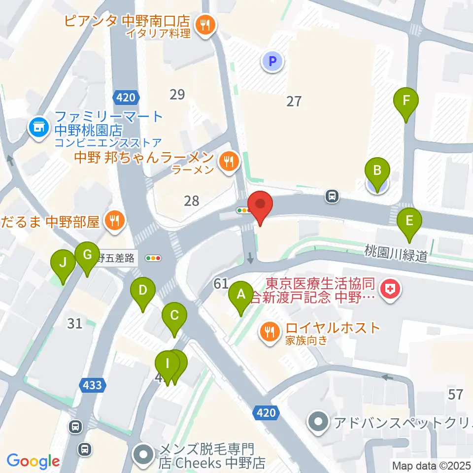 Volta Studio周辺の駐車場・コインパーキング一覧地図
