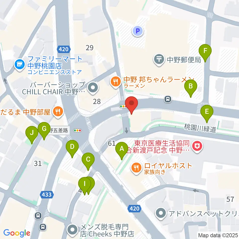 Volta Studio周辺の駐車場・コインパーキング一覧地図