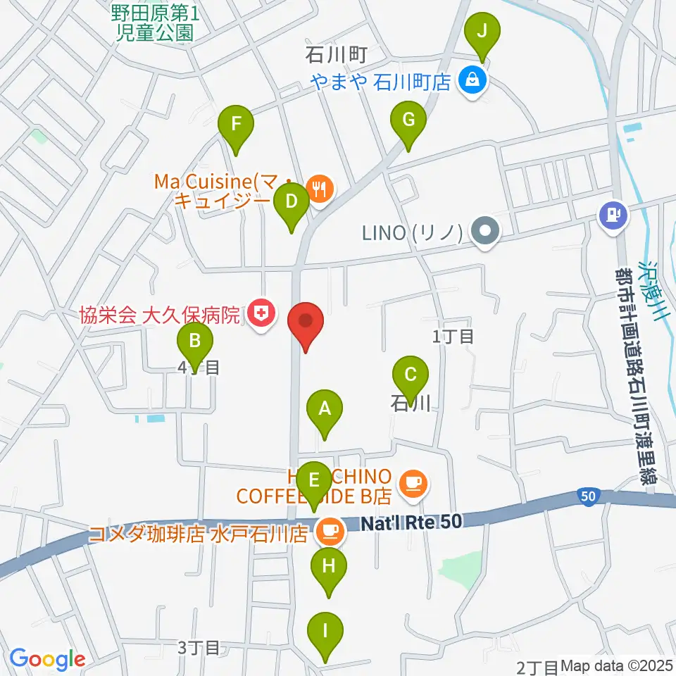カワイ水戸ショップ周辺の駐車場・コインパーキング一覧地図