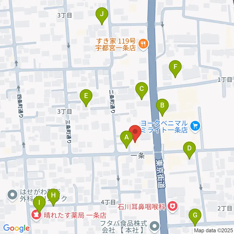 アンザイピアノテクニカル・エマ音楽院周辺の駐車場・コインパーキング一覧地図