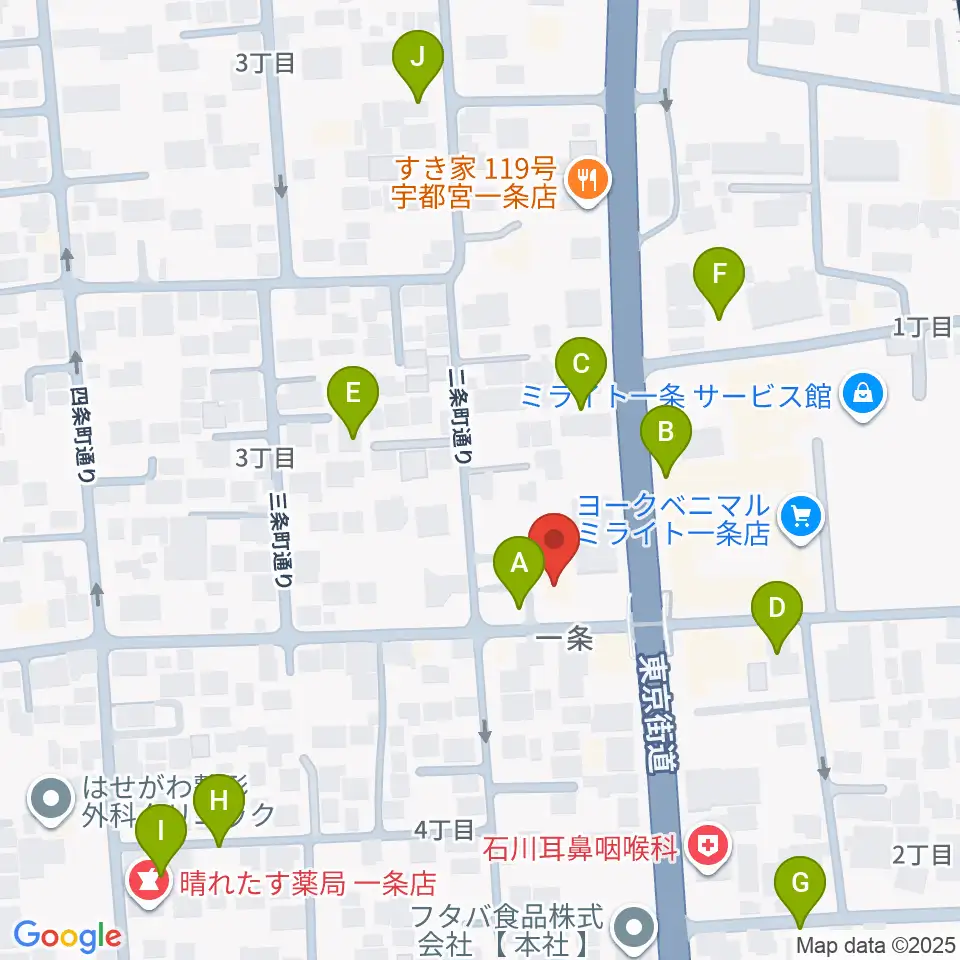 アンザイピアノテクニカル・エマ音楽院周辺の駐車場・コインパーキング一覧地図