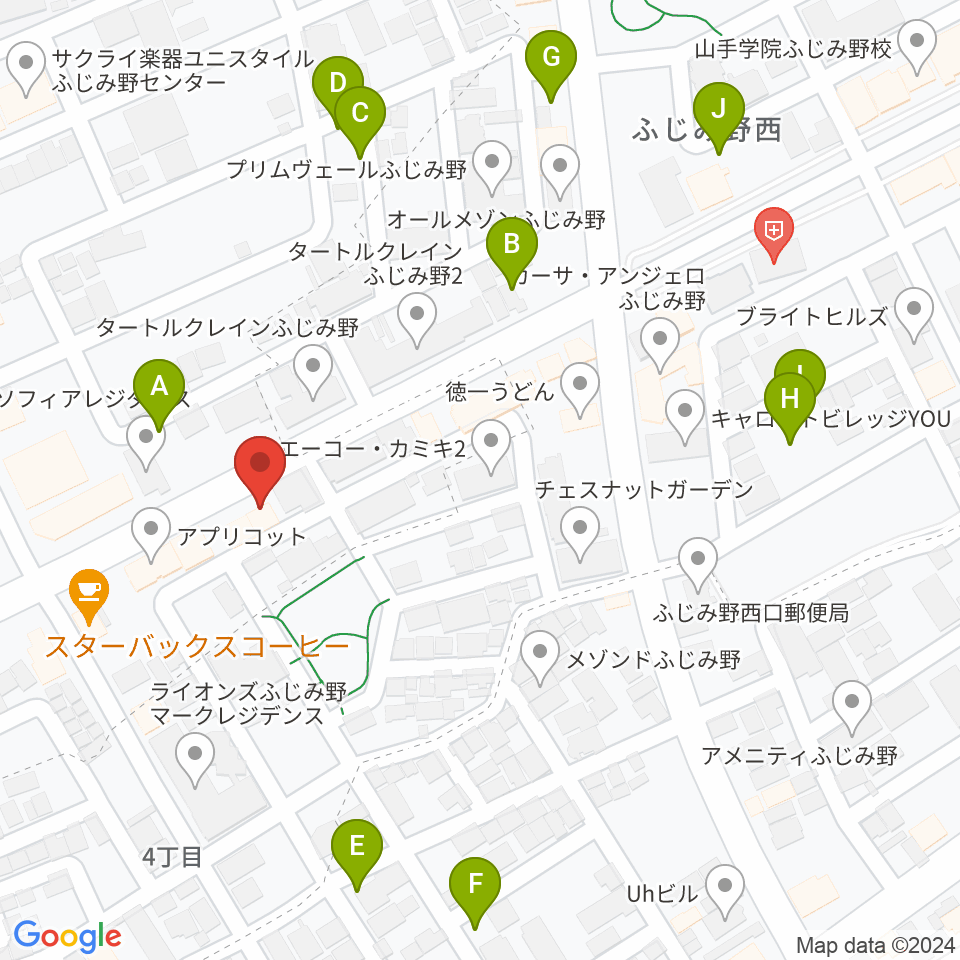 カワイふじみ野ショップ周辺の駐車場・コインパーキング一覧地図