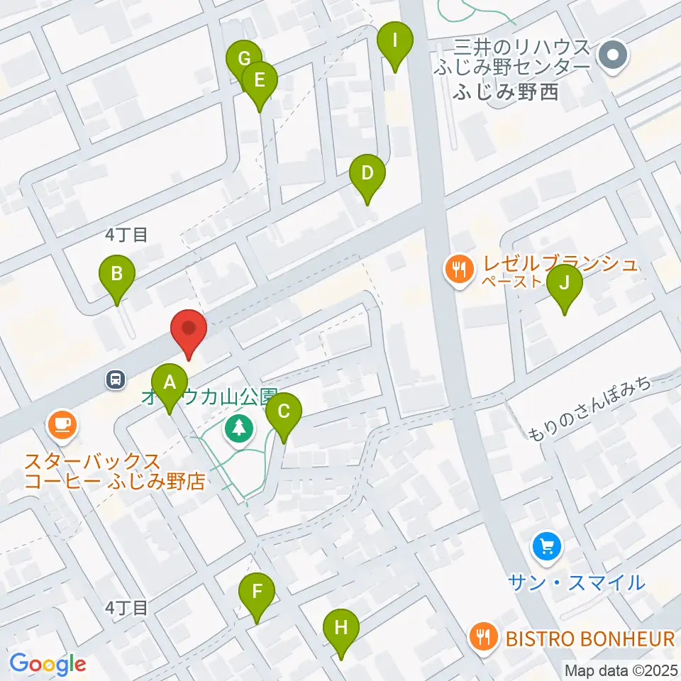 カワイふじみ野ショップ周辺の駐車場・コインパーキング一覧地図