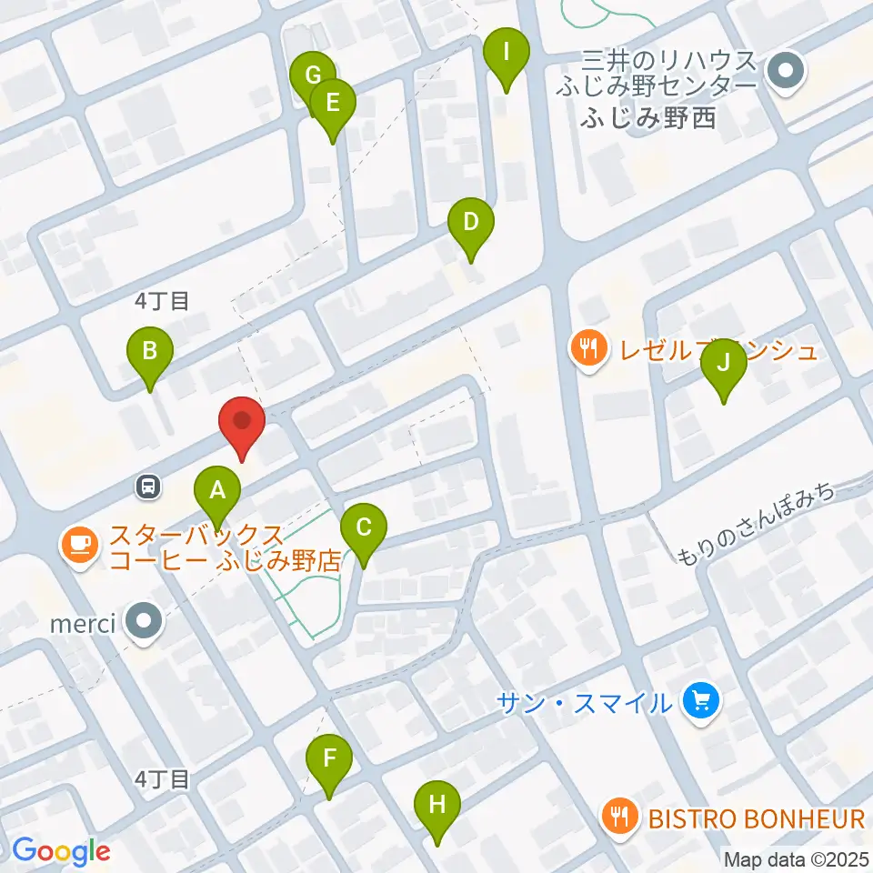 カワイふじみ野ショップ周辺の駐車場・コインパーキング一覧地図