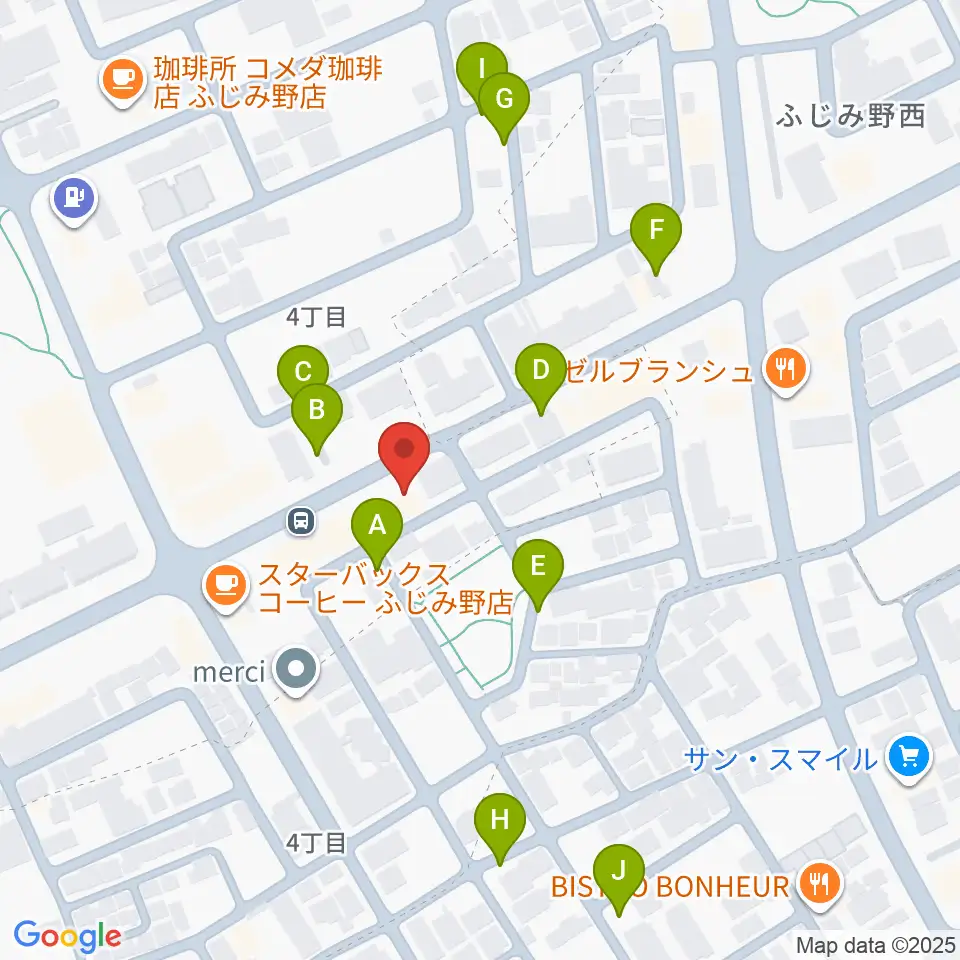 カワイふじみ野ショップ周辺の駐車場・コインパーキング一覧地図