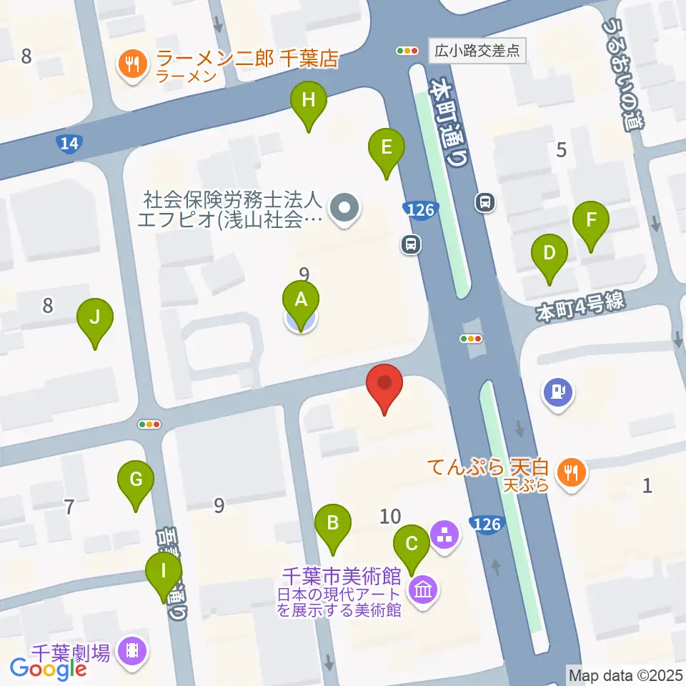 カワイ千葉周辺の駐車場・コインパーキング一覧地図